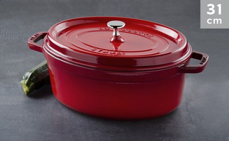 Staub Cocotte Staub Cerise ovale 31 cm Staub Cocotte Staub Cerise ovale 31 cm