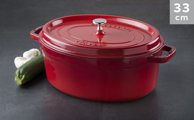 Staub Cocotte Staub Cerise ovale 33 cm Staub Cocotte Staub Cerise ovale 33 cm