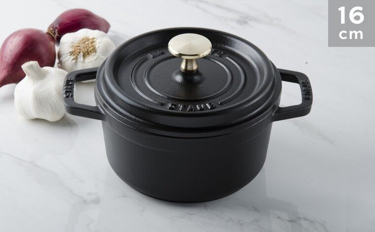 Staub Cocotte fonte noire 16 cm