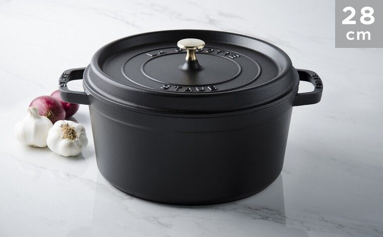 Staub Cocotte fonte noire 28 cm Staub Cocotte fonte noire 28 cm