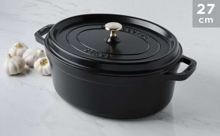 Staub Cocotte ovale fonte noire 27 cm Staub Cocotte ovale fonte noire 27 cm