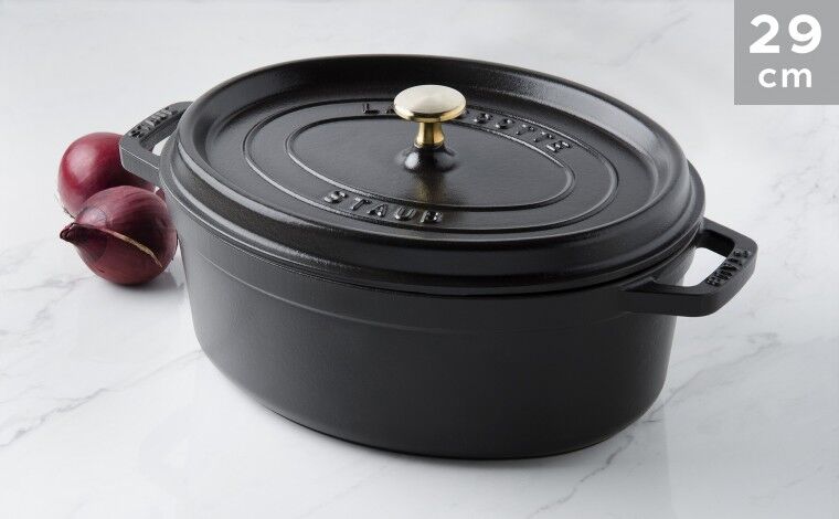 Staub Cocotte ovale fonte noire 29 cm Staub Cocotte ovale fonte noire 29 cm