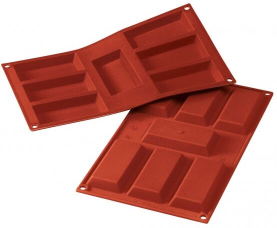 Silikomart Moule silicone 7 financiers Silikomart Moule silicone 7 financiers
