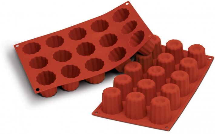 Silikomart Moule silicone 15 mini cannelés Bordelais Silikomart Moule silicone 15 mini cannelés Bordelais
