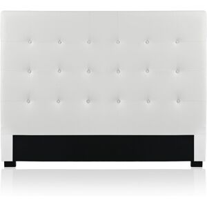 IntenseDeco Tête de lit capitonnée Premium 160cm Blanc