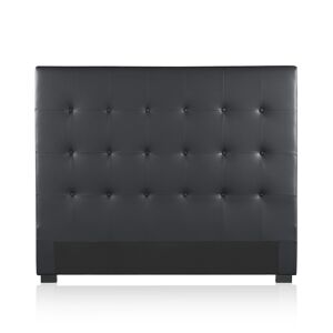 IntenseDeco Tête de lit capitonnée Premium 140cm Noir - Publicité