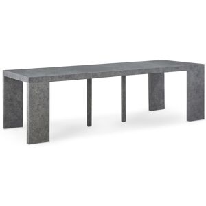 IntenseDeco Table Console Extensible Oxalys XL effet béton Gris