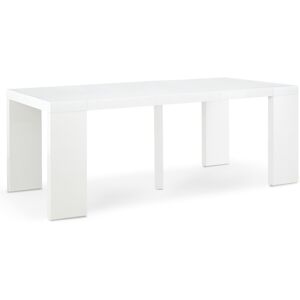 IntenseDeco Table Console Extensible Oxalys Blanc Laquée