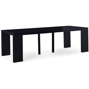 IntenseDeco Table Console Extensible Oxalys XL Noir Laquée