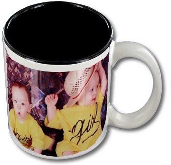 FotoCompil Mug personnalisable blanc intérieur noir