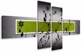 EVA JEKINS Tableaux design vert anis flowers art EVA JEKINS Tableaux design vert anis flowers art