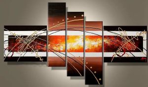 EVA JEKINS Tableau Abstrait Horizons EVA JEKINS Tableau Abstrait Horizons