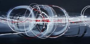 Tableau panoramique circles gris Tableau panoramique circles gris