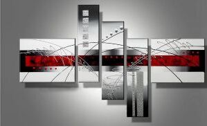 EVA JEKINS Tableaux design rouge  Ice Red EVA JEKINS Tableaux design rouge  Ice Red