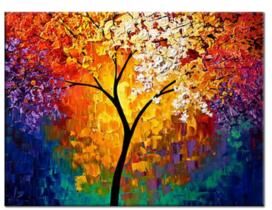 Tableau Arbre de vie coloré 60x60cm Tableau Arbre de vie coloré 60x60cm