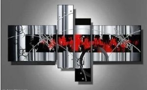 EVA JEKINS Tableau design rouge noir Flavour's EVA JEKINS Tableau design rouge noir Flavour's