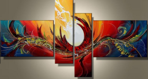 EVA JEKINS Tableau multicolore Art EVA JEKINS Tableau multicolore Art