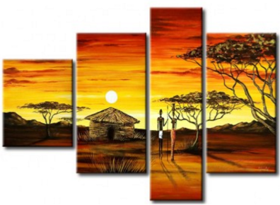 EVA JEKINS Tableau cases africaines design EVA JEKINS Tableau cases africaines design
