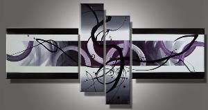 EVA JEKINS Tableau  abstrait purpple circles EVA JEKINS Tableau  abstrait purpple circles