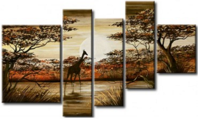 EVA JEKINS Tableau contemporain girafe EVA JEKINS Tableau contemporain girafe