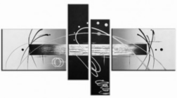 EVA JEKINS Tableaux design metal noir blanc EVA JEKINS Tableaux design metal noir blanc