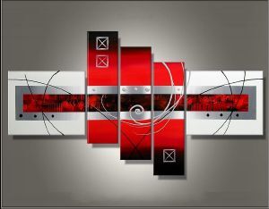 EVA JEKINS Tableau Red contemplation EVA JEKINS Tableau Red contemplation