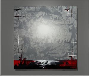 EVA JEKINS Tableau design Sérénité abstraite gris EVA JEKINS Tableau design Sérénité abstraite gris