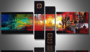 EVA JEKINS Tableau City coloré II EVA JEKINS Tableau City coloré II