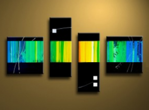 EVA JEKINS Tableaux design multicolore EVA JEKINS Tableaux design multicolore