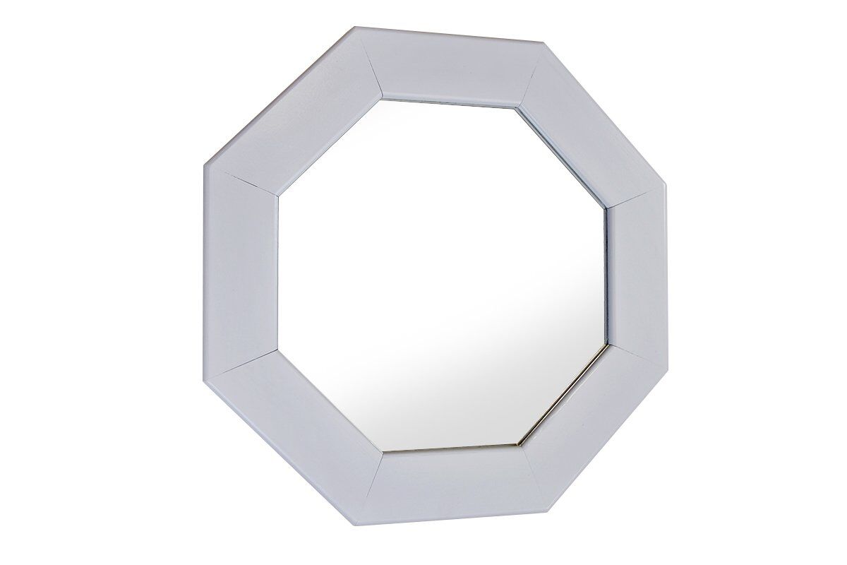 ABC MEUBLES Miroir Hexagonale Alba 49 cm - / - Blanc