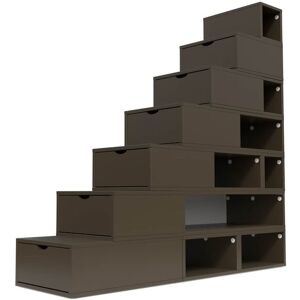 ABC MEUBLES Escalier Cube de rangement hauteur 175 cm Wenge Wenge