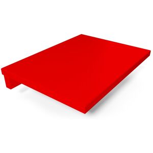 ABC MEUBLES Tablette de chevet suspendue bois - - Rouge - / - Rouge