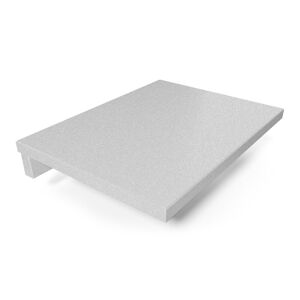 ABC MEUBLES Tablette de chevet suspendue bois - - Gris Aluminium - / - Gris Aluminium