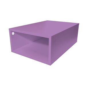 ABC MEUBLES Cube de rangement bois 75x50 cm - - Lilas - / - Lilas