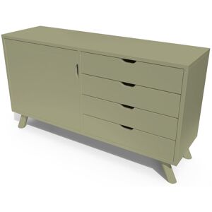 ABC MEUBLES Buffet scandinave bois Viking - - Taupe - / - Taupe