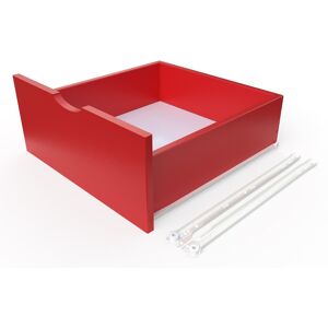 ABC MEUBLES Tiroir pour cube 50 - - Rouge - / - Rouge