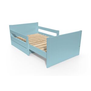 ABC MEUBLES Lit evolutif enfant avec tiroir bois 90 x 140170200 Bleu Pastel 90 x 140170200 Bleu Pastel