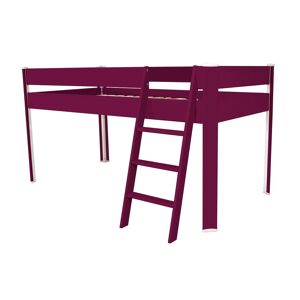 ABC MEUBLES Lit Compact sureleve enfant 90x190 Prune 90x190 Prune