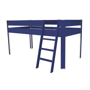 ABC MEUBLES Lit Compact sureleve enfant 90x190 Bleu fonce 90x190 Bleu fonce