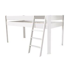 ABC MEUBLES Lit Compact sureleve enfant 90x190 Blanc 90x190 Blanc