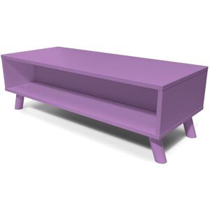 ABC MEUBLES Table basse scandinave bois rectangulaire Viking Lilas Lilas