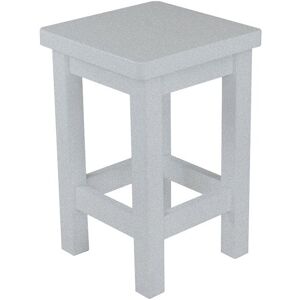 ABC MEUBLES Tabouret droit bois made in France Gris Aluminium Gris Aluminium