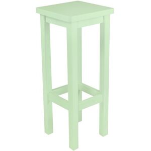 ABC MEUBLES Tabouret de bar droit bois made in France Vert Pastel Vert Pastel