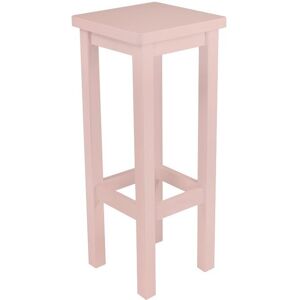 ABC MEUBLES Tabouret de bar droit bois made in France Rose Pastel Rose Pastel