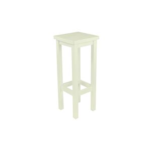 ABC MEUBLES Tabouret de bar droit bois made in France Ivoire Ivoire