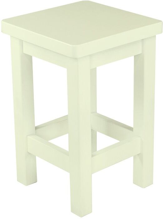 ABC MEUBLES Tabouret droit bois made in France - - Ivoire - / - Ivoire