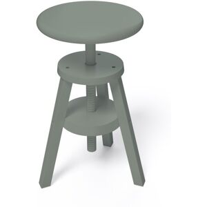 ABC MEUBLES Tabouret à vis en bois - - Gris - / - Gris