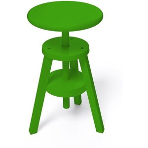 ABC MEUBLES Tabouret à vis en bois - - Vert - / - Vert