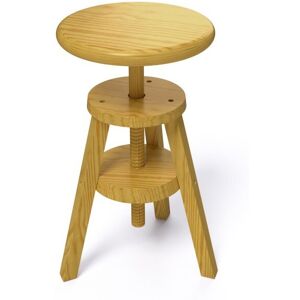 ABC MEUBLES Tabouret à vis en bois - - Miel - / - Miel