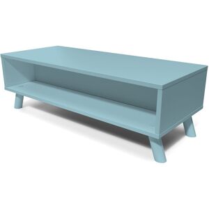 ABC MEUBLES Table basse scandinave bois rectangulaire Viking - - Bleu Pastel - / - Bleu Pastel